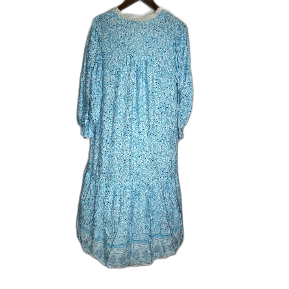 UMGEE NWT Boutique Boho Blue Kimono Jacket Stevie Nicks Gypsy Festival S M L - Picture 5 of 10